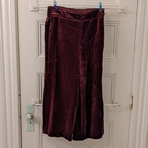 Madewell velvet culottes